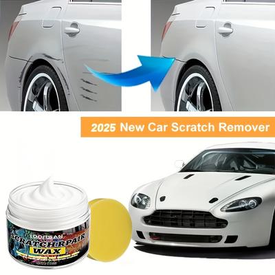Cera Removedora de Arranhões para Carro 115g - Repara e Protege o Seu Veículo de Arranhões e Marcas Circulares, Adequada para Todas as Cores