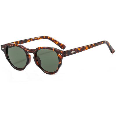 Retro Okrągłe Okulary Przeciwsłoneczne z Nitami Mężczyźni Kobiety Marka Projektant Modne Okulary Przeciwsłoneczne Damskie Vintage Okulary Ochrona UV400 Męskie do Jazdy