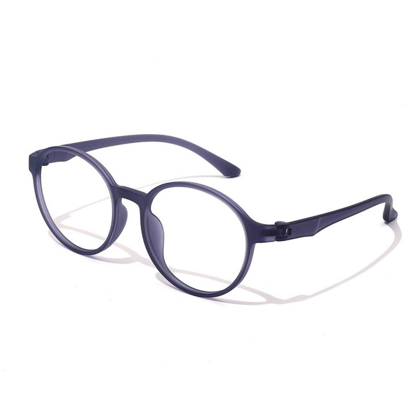 Men'S Flexible Transparent Eyeglasses Frame Ultralight Fashion Retro Round Optical Prescription Glasses Women'S 66016