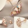 Opal And  Umbrella Brooch Pin Cute Korea Style Brooches For Women