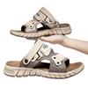Fashion British Style Men's Outdoor Beach Shoes Summer Trend Thick Soled Wear-resistant Men's Oxford Shoes Breathable Casual Sandals