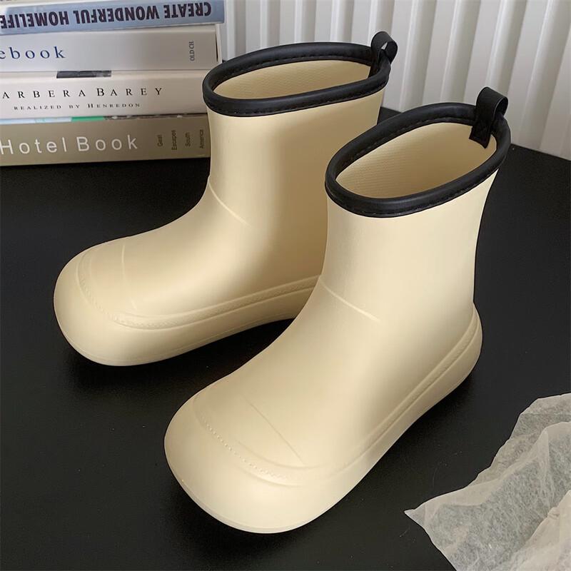 Yuduo HC Fashion Color-Block Rain Boots