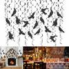Haunting Halloween Ceiling Decoration Swirls with Black Crows Halloween Swirls Decors for Ceiling Enchantments