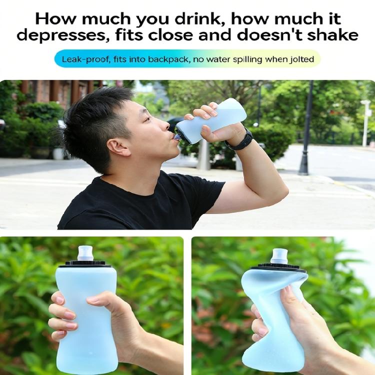 500ml Sport-Wasserflaschen mit weitem Hals, leicht zu reinigen, langlebig, Sport-Wasserflaschen für Radfahren, Laufen, Wandern