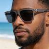 KAJILA 2025 Lunettes de Soleil Carrées Rétro Polarisées pour Homme pour la Conduite et la Protection Solaire en Extérieur
