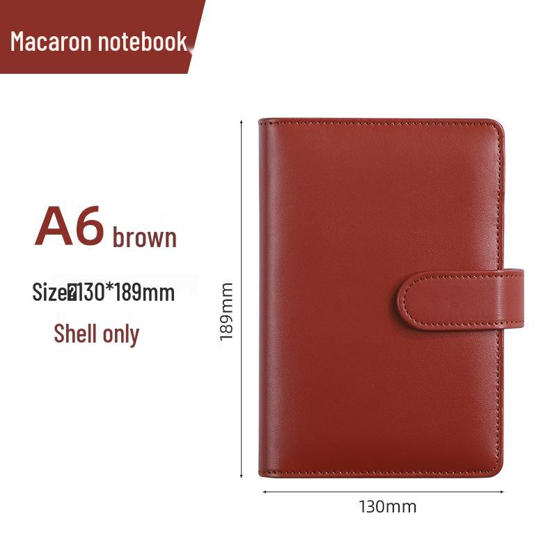 Macaron PU Loose-Leaf Notebook for Creative Budget and Financial Planning