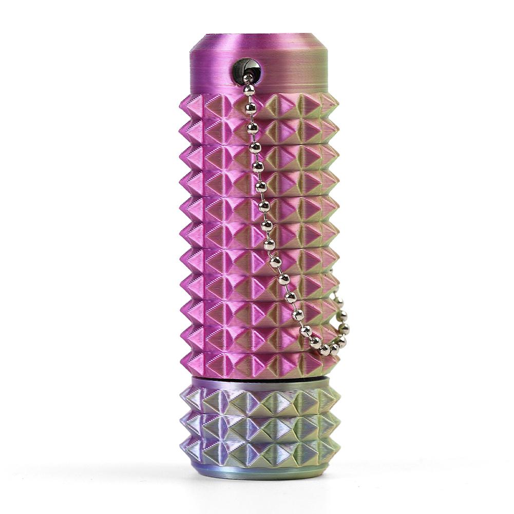 Portable Mini 3D Printed Spiky Fidget Toy Keychain 360 Degree Rotate Stress Relief Sensory Toy for Autism ADHD Adults Teenagers Gift