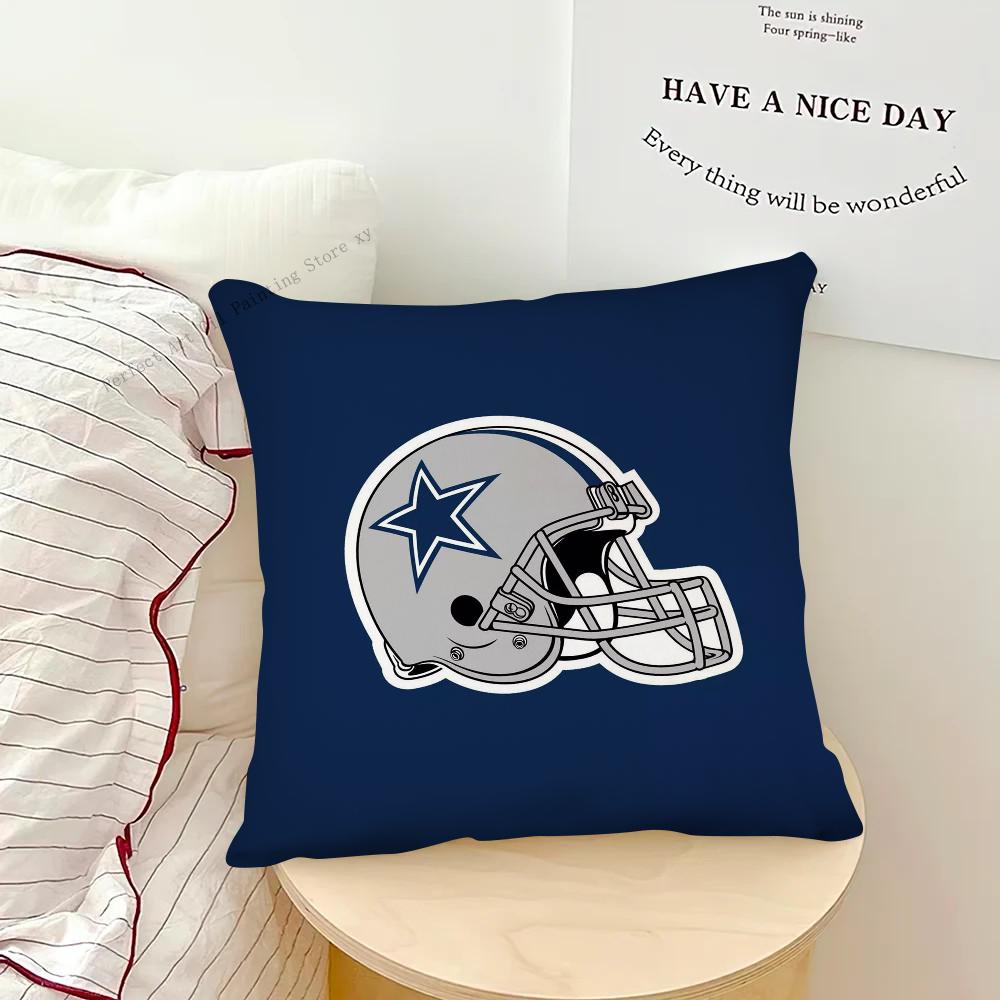 D-Dallas C-Cowboys Kissenbezug Modischer quadratischer Kissenbezug Schlafzimmer Sofa Zimmer Dekoration Freizeitkissenbezug