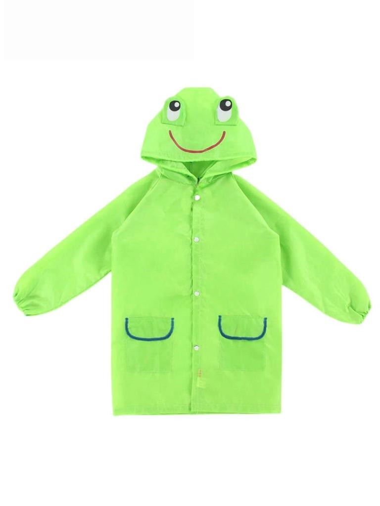 Capa de Chuva com Bolso para Meninos e Meninas, Capa de Chuva com Desenho de Animal, Jaqueta de Chuva Impermeável Estilosa para Crianças, Poncho de Chuva para Bebês e Crianças