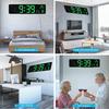 10" LED Digital Wall Clock with Date Display Temperature Alarm Clock