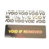 100 Stück 33x11mm VOID If Removed Silber Hologramm Sicherheitssiegel Manipulationssicheres Etikett Entfernungsnachweis Fälschungssicherer Stempel