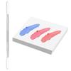 50 Sheets Disposable Nail Polish Palette Sheets, Waterproof Nail Art Mixing Tool with Stainless Steel Stirring Rod Portable Gel Polish Palette Paper
