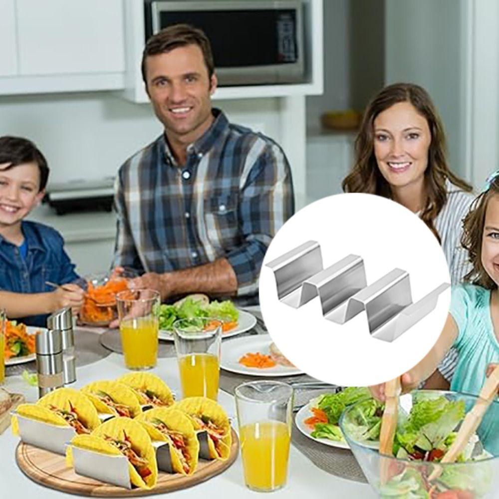 U Shape Taco Holder Stand Stainless Steel Tortilla Stand Taco Rack Tray  Restaurant