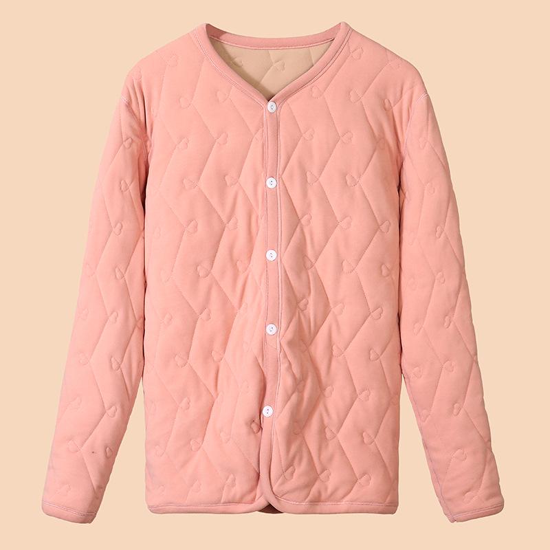 Set de lenjerie termică pentru bărbați: Bumbac super gros, cu trei straturi, cu căptușeală de catifea pentru protecție împotriva frigului de iarnă (600g)