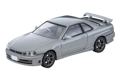 TOMYTEC Tomica Limited Vintage Neo Scale Nissan Skyline Sports Coupe 25GT TURBO with Optional 2000 Finished 333876 1/64 LV-N353a 2-Door Parts, Silver,