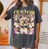 Custom Dog Bootleg Shirt, Vintage Yorkie Photo Shirt, Personalized Pet Picture Tee, Dog Lover Shirt, Pet Name Tee, Dog Mom Gift