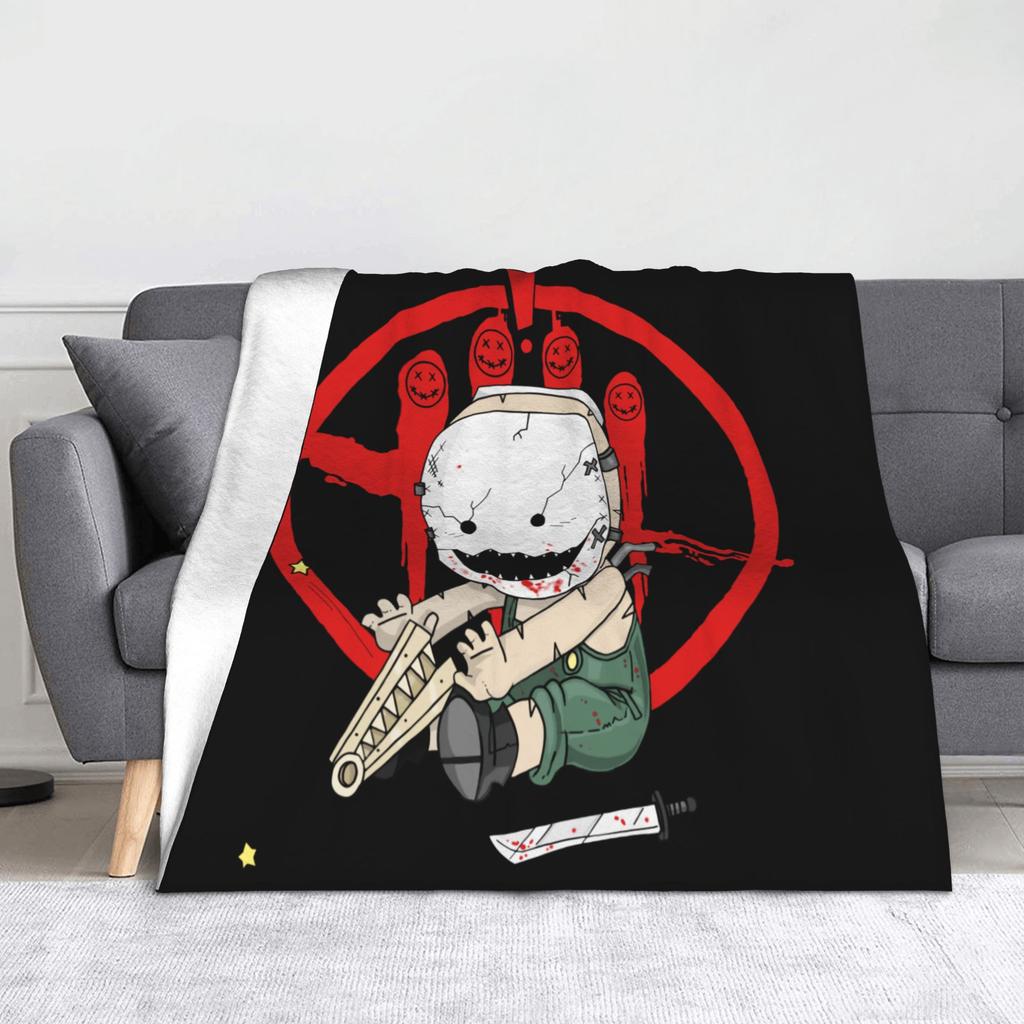 Dead by daylight Blankets Coral Fleece Plush Horror Trapper Killers Game Portable Soft Throw Blanket for Home Bedroom Bedspread