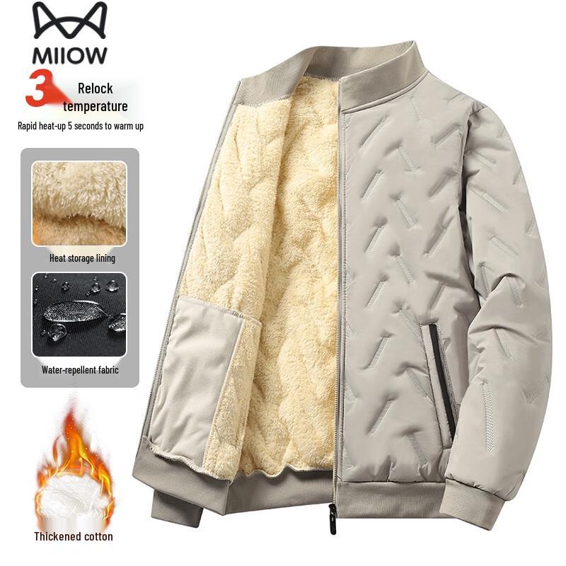 MiiOW Men s Winter Padded Stand Collar Jacket 3XL