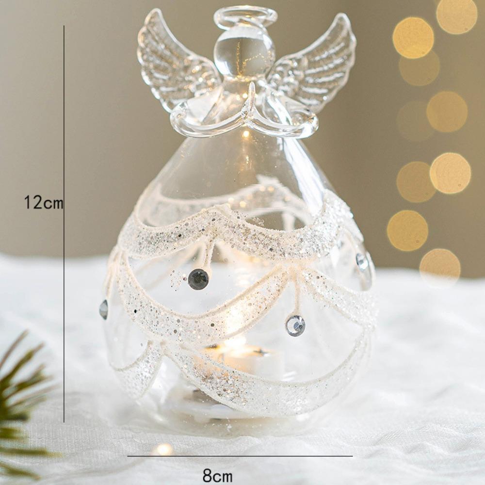 

Fairy Design Angel Fairy Glass Light Transparent Kawaii Decor Ornaments Home Living Room C