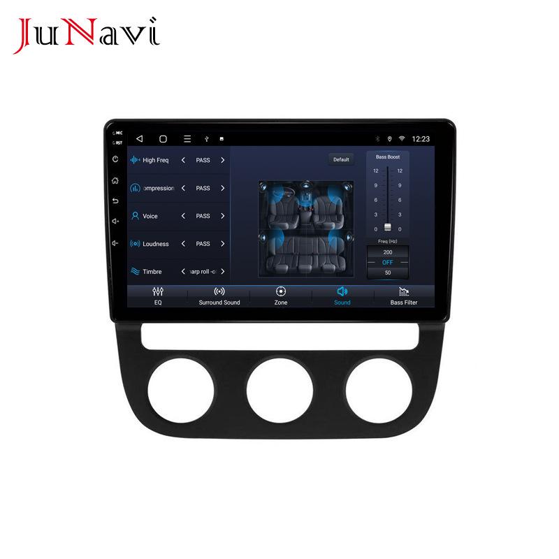 Compatible with Volkswagen Sagitar 06-10: Android Large Screen GPS Navigation with Bluetooth & Wireless CarPlay