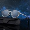 Non-polarized Classic Retro Double Bridge Round Sunglasses for Men Women  Driving Sunglasses
