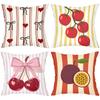 Fruit and Heart Patterned Throw Pillows for Home Decor Polyester pillowcase, sofa decorative cushion cov Headboard Pillow