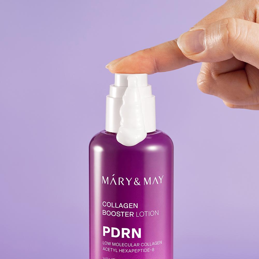 Mary&May PDRN Kollagen Booster Lotion 120ml - Straffende Boost Pflege, Koreanisch