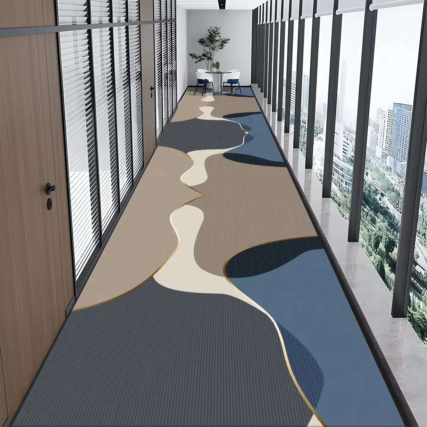 

Длинные ковры для прихожей на заказ, европейская лестница, ковер для коридора, свадебный ковер для отеля, коврики, дорожки, цветочный нескользящий пол 60x300cm 23.6x118in