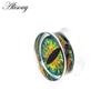 Acrylic Round Alisouy Transparent 2pcs Eyeball Ear Gauges Tunnels Plugs Flesh Stretcher Expander Earrings Piercing Body Jewelry