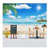 Mural Blue Sky Beach Wallpaper Coconut Tree Seaview 3D Fresco Living Room Bedroom Hotel 3D Wall Papers