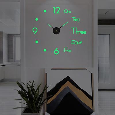 1Pc 3D Zegar Ścienny Lustro Naklejki Ścienne Kreatywne DIY Zegary Ścienne Nowoczesny Design Wyciszenie Kwarcowy Zegarek Igłowy Wystrój Domu