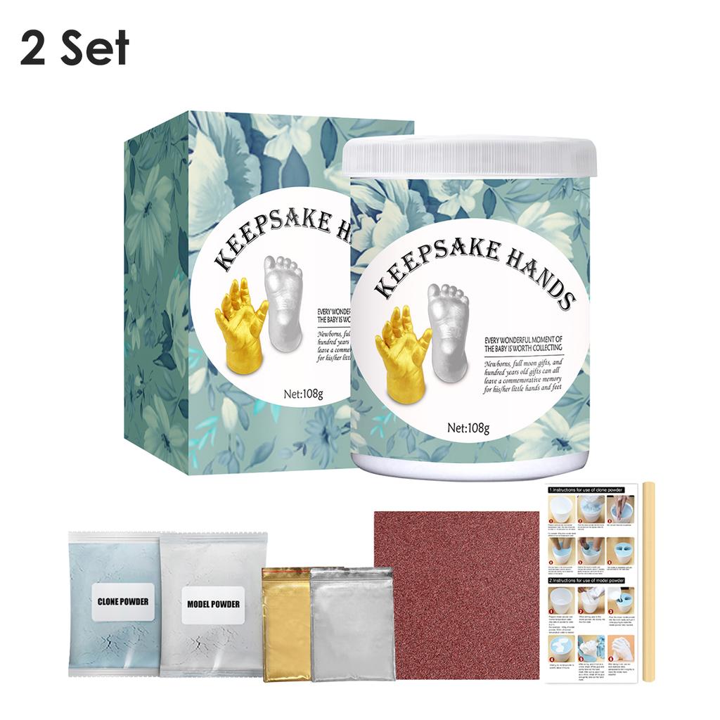 DIY Baby Souvenir Plaster Mould 3D Hand And Footprint Mold Couple Hand Cast Hand Cast Hand Hold Statue Wedding Home Decoration