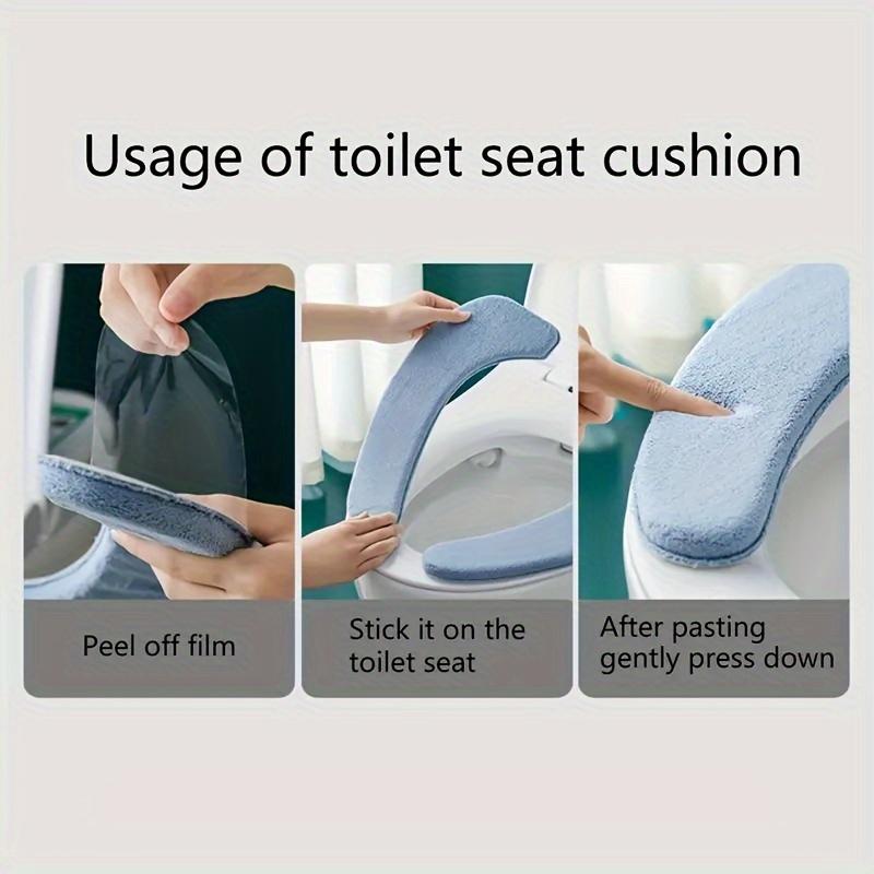 [ Toilet Cushions] Soft Set of Washable Toilet Seat Cushions - Thickened and Comfortable Warm Seat Cover - Easy Installation