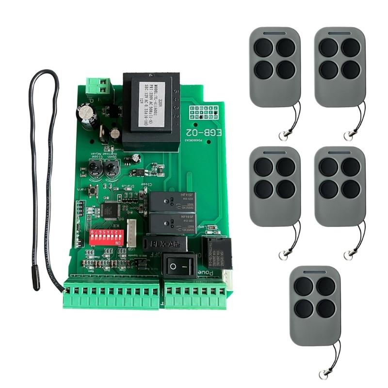 Universal 110V/220V Control Board  Featuring Rolling Code Security Adjustable Timers for Automatic Sliding Gate Motors