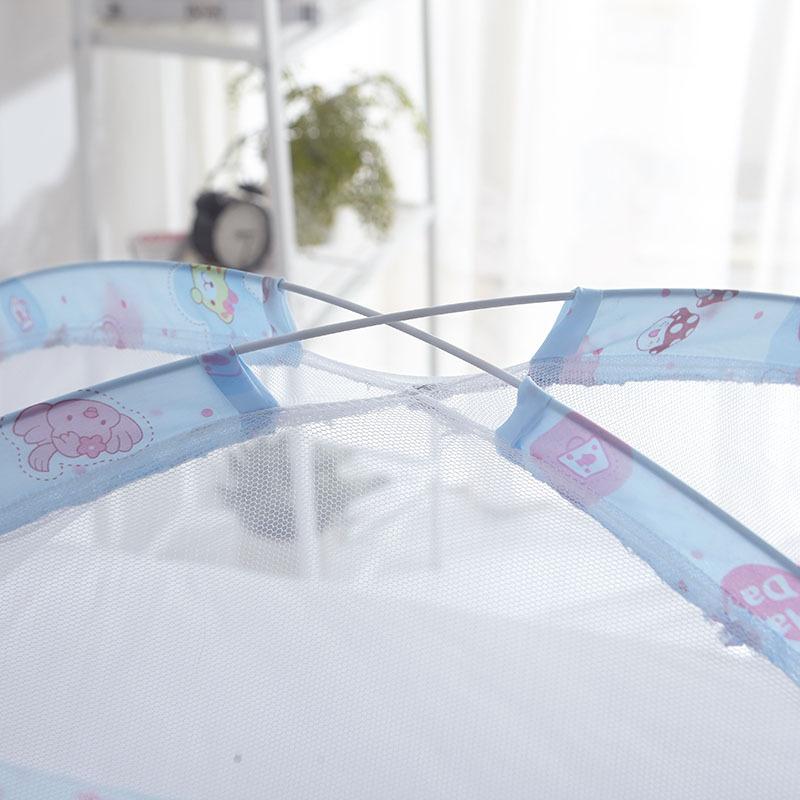 Kids Folding Mosquito Net  for Bed Crib Tent Freestand Bed Safety Crib Full Cover Net Mosquitoes Net with See-Through Mesh