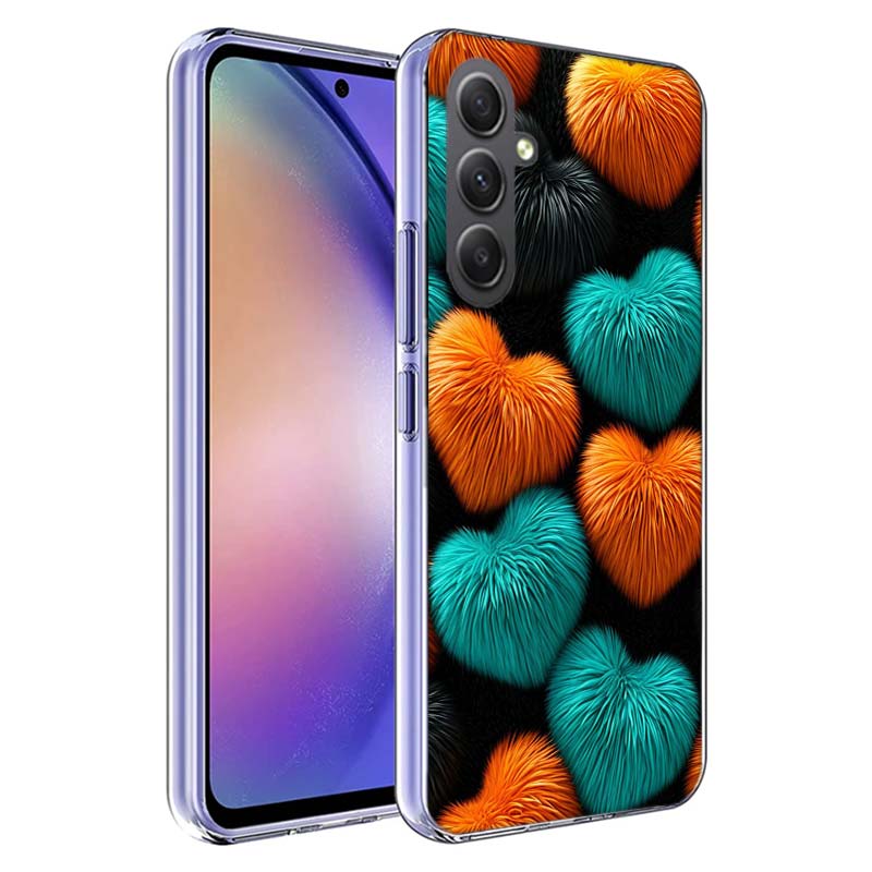 Furry Heart Phone Case for Samsung A17 A37 A57 A07 A16 A26 A36 A56 A06 A02S A12 A22 A32 A52S A04S A14 A24 A34 A54 A03 A13 A33 A5