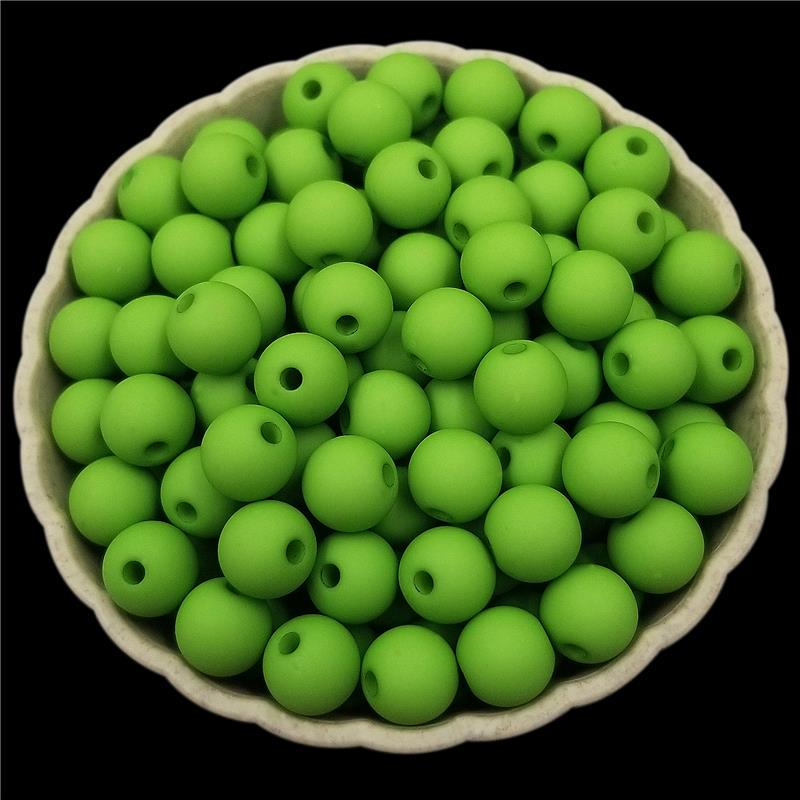 

100 шт. 8 мм DIY бусины сплошной цвет объемные акриловые матовые бусины цветные многоцветные акриловые матовые бусины свободные бусины украшение для скрапбукинга изготовление поделок