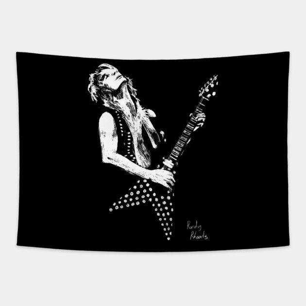 Vintage Randy Rhoads Tapestry 75x100 чёрный