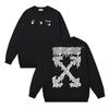 1238 Off-White 2026 Herbst/Winter Neu OW Geschmolzenes Pfeilmuster Herren und Damen Rundhals Hoodie