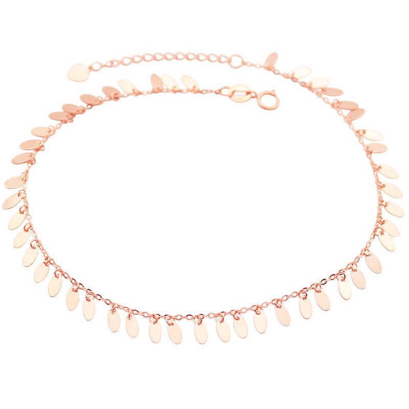 Purple Gold Shiny Rhombus Plated Rose Gold Exquisite Color Gold Design Shiny Bracelet