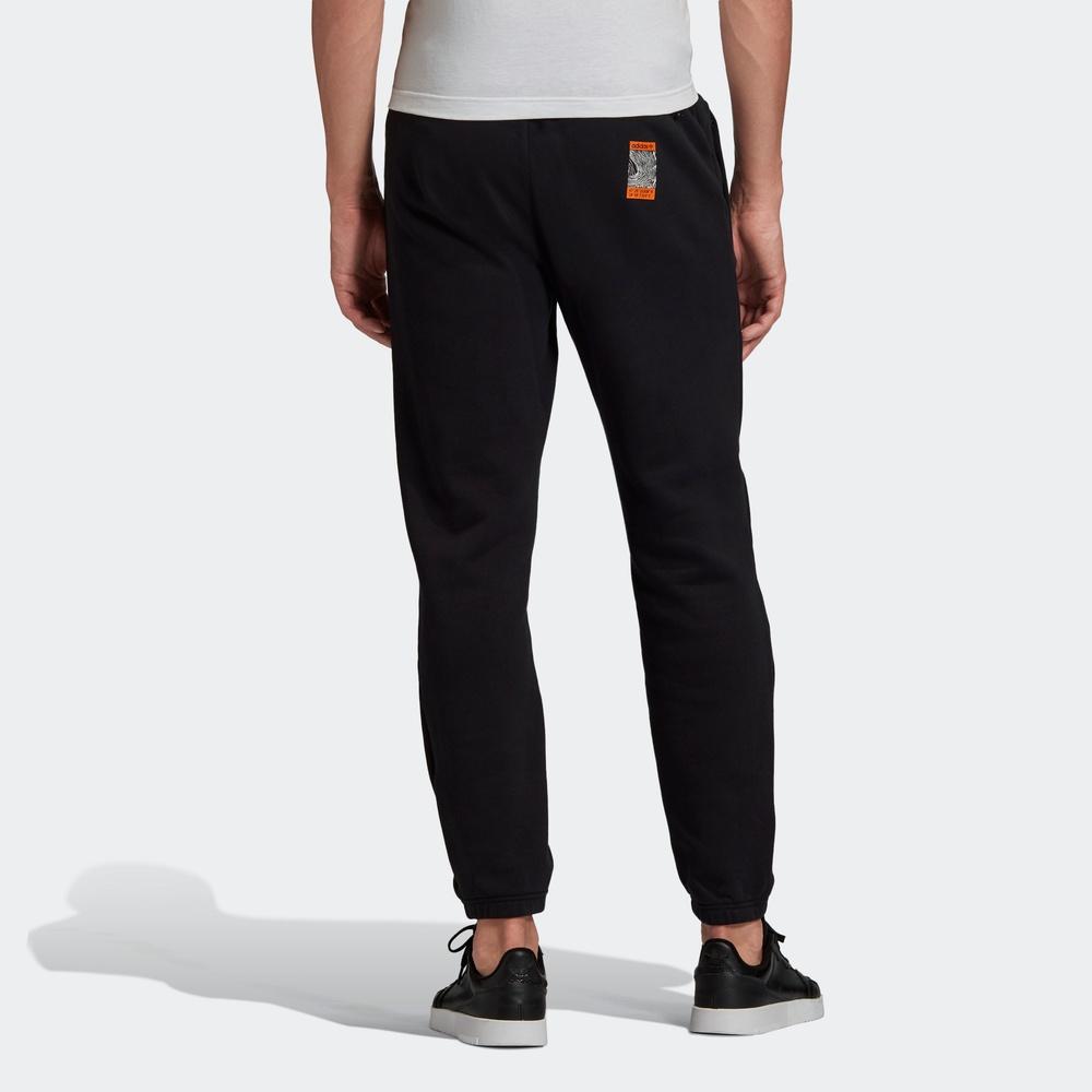 Adidas Originals Adv Logo Sp Logo Print Casual Cuffed Sport Trousers Men Bottoms Black GD5986