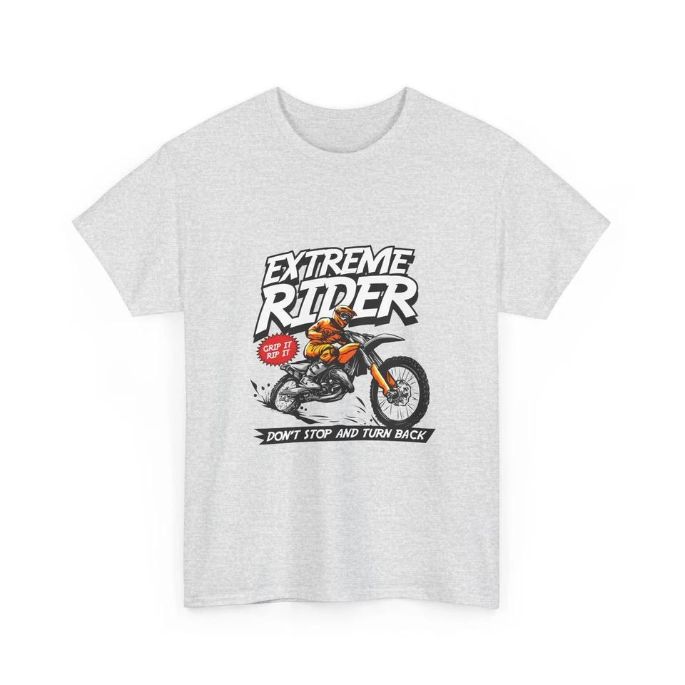 Extreme Rider Dirt Bike Tee | Motocross Graphic Shirt, Cotton T-shirt Gift Idea XL