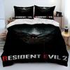 R-Resident Evil Games Gamer Bedding Set Duvet Cover Sheet Printed Bed Set Pillowcase Bed Full Queen King Size Comforter Bedroom