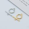 10 Pair Toggle Jewelry Clasps for Jewelry Making Metal Round OT Toggle Clasp Clip Craft DIY Necklace Chain Findings