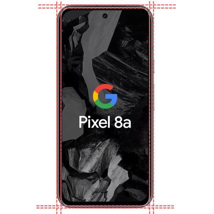 Screen Protector - Phonillico - Google Pixel 8a - 2 Pack - Tempered Glass - Scratch Resistant