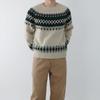 Onl Men Snowflake Knit Sweater Mpn
