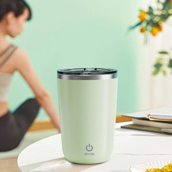 Self Stirring Coffee Mug Magnetic Stirring Mug Electric Shake Bottle 350ml Portable Protein Powder Shaker for Coffee Milk Cocoa