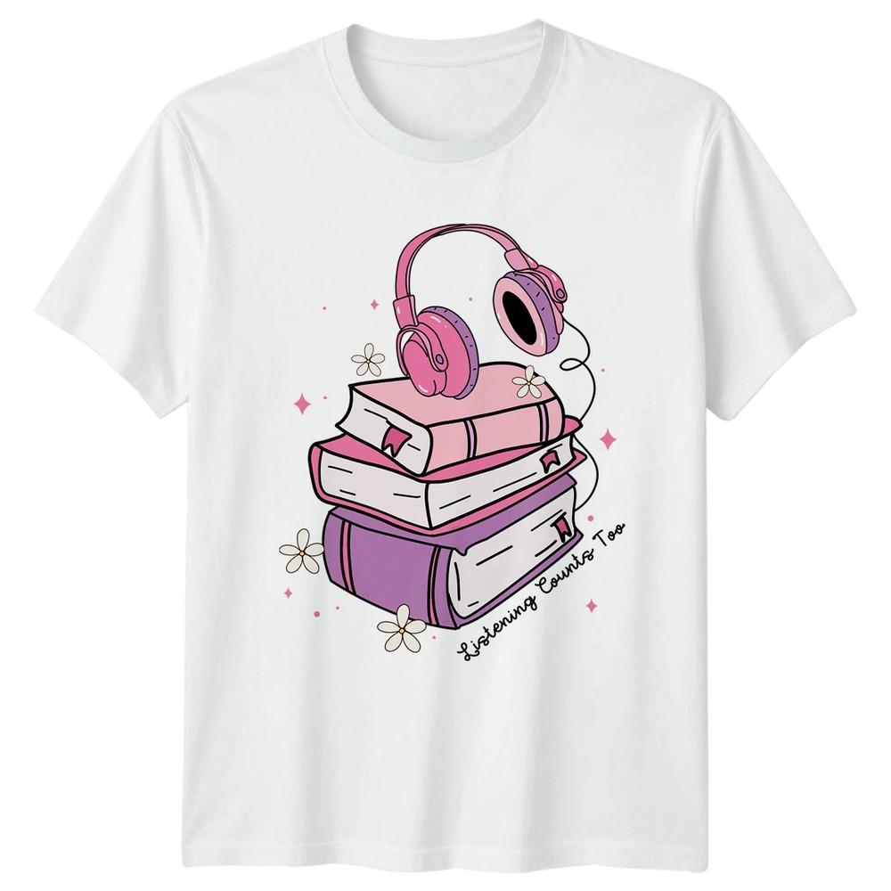 Listening Counts Too Unisexs TShirt Audiobook Reading Christmas Gift For Her S