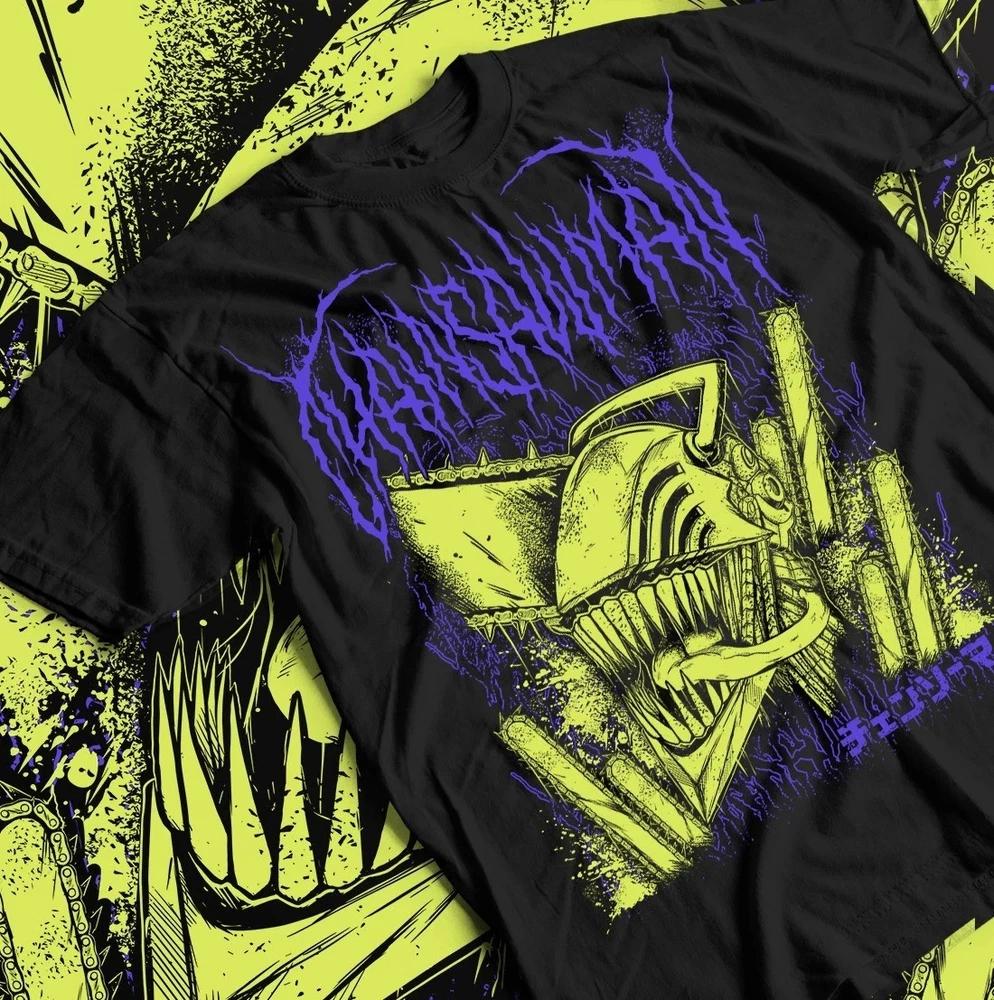 Chainsaw Unisex Tshirt Chainsaw Unisex Anime Csm Denji Power Gift T Shirt All Size S