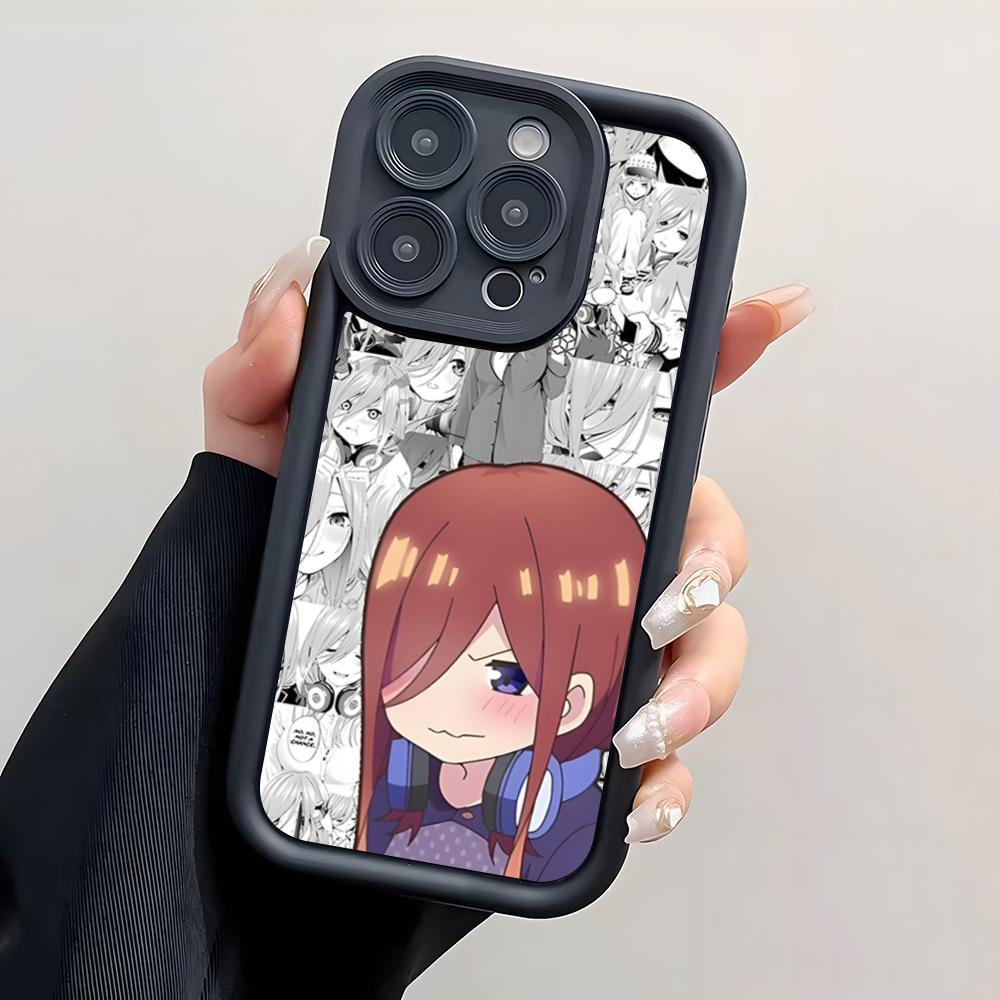 Anime Nakano Miku Phone Case For IPhone 17 Pro Max 15 Pro 16 14 Plus 12 13 Mini 11 Pro Shockproof Cover